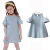 Summer Baby Girls Dress Tassel Flying Sleeve Dresses Stripe Cute Kids Party Dresses for Kids girls Princess Dress Tops Clothes