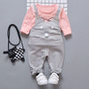 Spring newborn baby girls clothes sets fashion suit T-shirt + pants suit baby girls outside wear  sports suit clothing sets