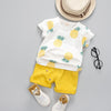 Baby Boys Girls Summer Clothes Fashion Cotton Set Printed Fruit Sports Suit For A Boy T-Shirt + Shorts Children'S Clothing