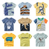 Cartoon Print Baby Boys Dinosaur T Shirt For Summer Infant Kids Boys Girls Lion T-Shirts Clothes Cotton Toddler Letter Tops