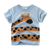 Cartoon Print Baby Boys Dinosaur T Shirt For Summer Infant Kids Boys Girls Lion T-Shirts Clothes Cotton Toddler Letter Tops