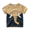 Cartoon Print Baby Boys Dinosaur T Shirt For Summer Infant Kids Boys Girls Lion T-Shirts Clothes Cotton Toddler Letter Tops