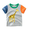 Cartoon Print Baby Boys Dinosaur T Shirt For Summer Infant Kids Boys Girls Lion T-Shirts Clothes Cotton Toddler Letter Tops