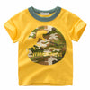 Cartoon Print Baby Boys Dinosaur T Shirt For Summer Infant Kids Boys Girls Lion T-Shirts Clothes Cotton Toddler Letter Tops