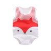 Baby Bag Fart Summer Pure Cotton Vest Clothes Baby Boy Sleeveless Cartoon Bodysuit 2019 New Clothes Newborn Girl Climbing Pajama