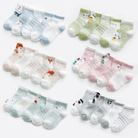 5Pairs/lot Infant Baby Socks Summer Mesh Thin Baby Socks for Girls Cotton Newborn Boy Toddler Socks Baby Clothes Accessories