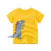 Cartoon Print Baby Boys Dinosaur T Shirt For Summer Infant Kids Boys Girls Lion T-Shirts Clothes Cotton Toddler Letter Tops