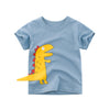 Cartoon Print Baby Boys Dinosaur T Shirt For Summer Infant Kids Boys Girls Lion T-Shirts Clothes Cotton Toddler Letter Tops