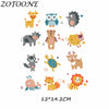 ZOTOONE DIY Heat Transfer Patches for Clothing Applique Baby Clothes Decoration Cute Cartoon Animal Combination Iron on Patches