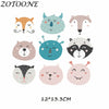 ZOTOONE DIY Heat Transfer Patches for Clothing Applique Baby Clothes Decoration Cute Cartoon Animal Combination Iron on Patches