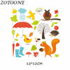 ZOTOONE DIY Heat Transfer Patches for Clothing Applique Baby Clothes Decoration Cute Cartoon Animal Combination Iron on Patches