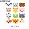 ZOTOONE DIY Heat Transfer Patches for Clothing Applique Baby Clothes Decoration Cute Cartoon Animal Combination Iron on Patches